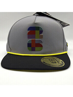 FIFA World Cup 26 Flat Bill Snapback Cap Hat Gray Black Yellow